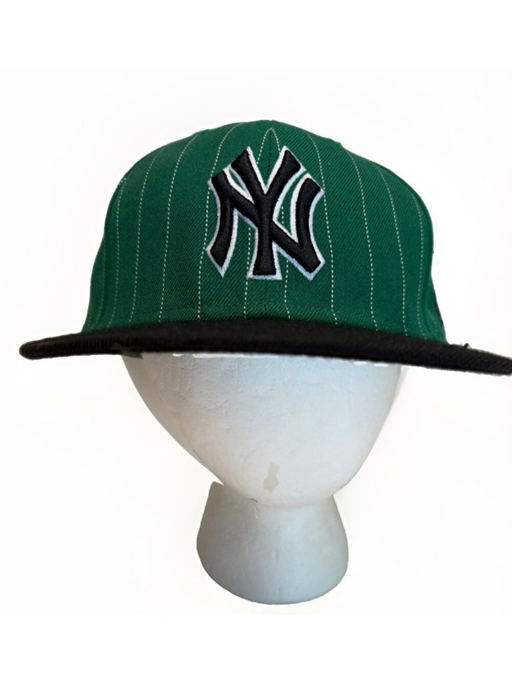New Era 59Fifty New York Yankees Fitted Cap Hat Size 7 1/8 Green Wool MLB NWOT